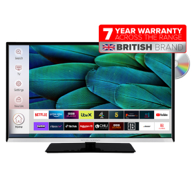 Mitchell & Brown JB24DVDS1811SMS 24" HD Smart LED/DVD Combi TV - with Free 7 Year Warranty  - 1