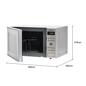 Panasonic 23L Combination Microwave & Grill – 1000W Inverter Power - 1300W Quartz Grill – Stainless Steel - 3