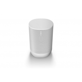 Sonos Move – White - The durable, battery-powered smart speaker with voice control for outdoor and indoor listening.