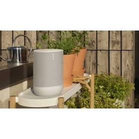 Sonos Move – White - The durable, battery-powered smart speaker with voice control for outdoor and indoor listening. - 3