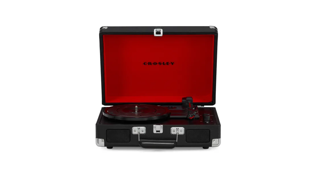 Crosley CR8005F Cruiser Plus Portable Turntable with Bluetooth - Black thumbnail image