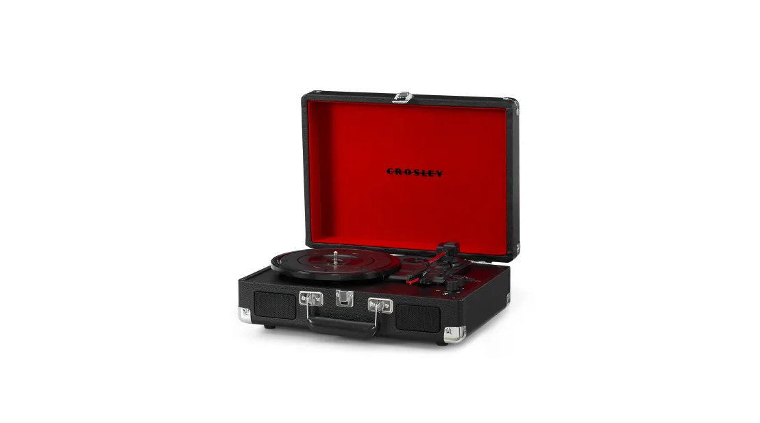 Crosley CR8005F Cruiser Plus Portable Turntable with Bluetooth - Black thumbnail image