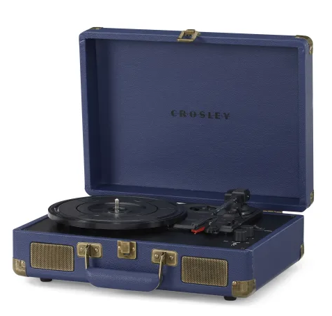 Crosley CR8005F Cruiser Plus Portable Turntable with Bluetooth - Navy thumbnail image