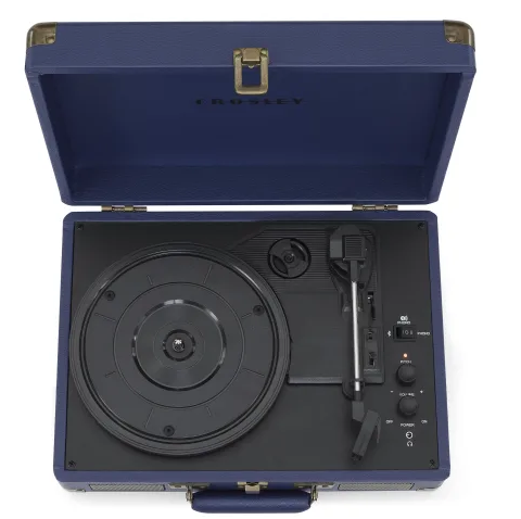 Crosley CR8005F Cruiser Plus Portable Turntable with Bluetooth - Navy thumbnail image