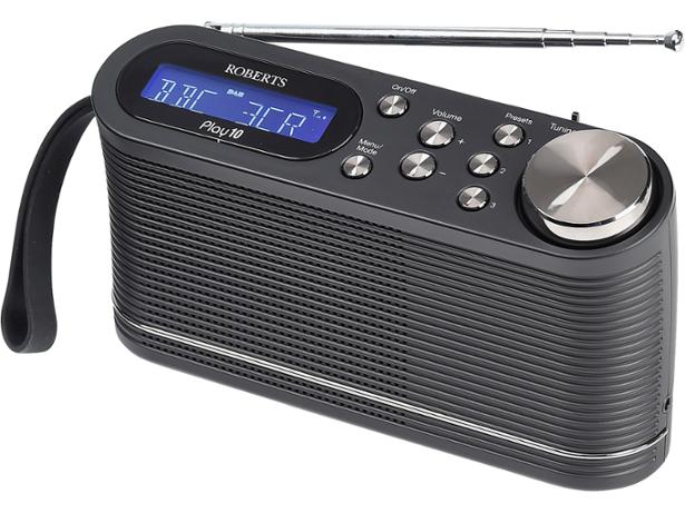 Roberts Play 10 DAB/DAB+/FM Radio - Black  thumbnail image