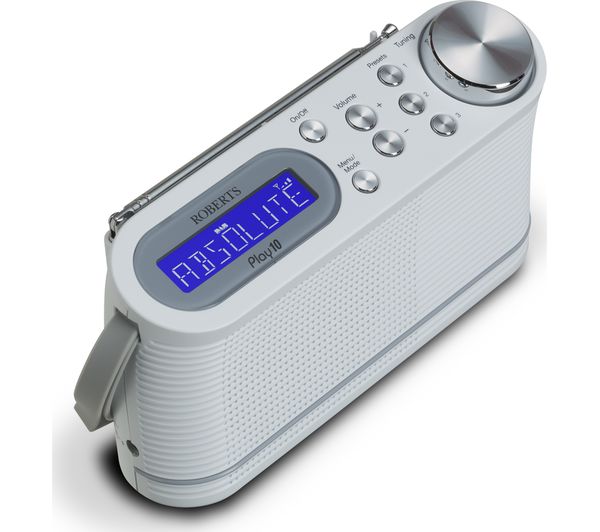 Roberts Play 10 DAB/DAB+/FM Radio - White thumbnail image
