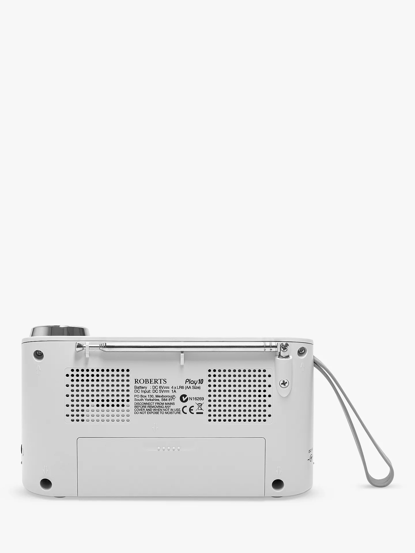 Roberts Play 10 DAB/DAB+/FM Radio - White thumbnail image