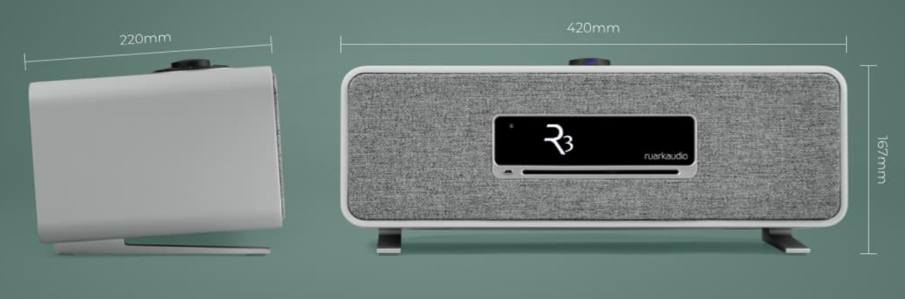 Ruark R3 Compact Music System - Soft Grey thumbnail image