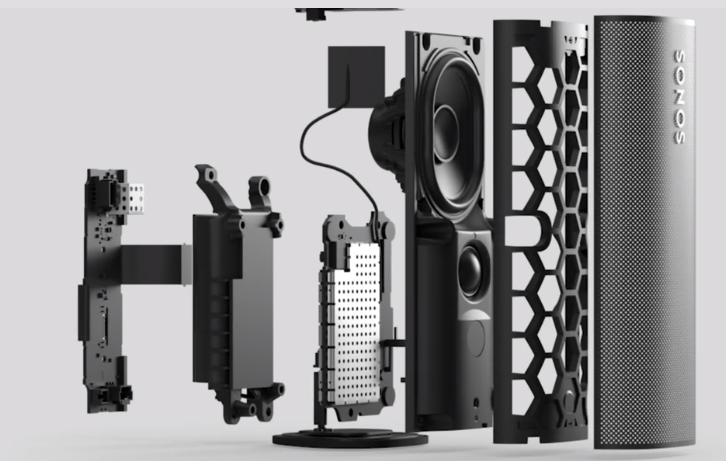 One Only - Sonos Roam - Shadow Black - The portable smart speaker for all your listening adventures. thumbnail image