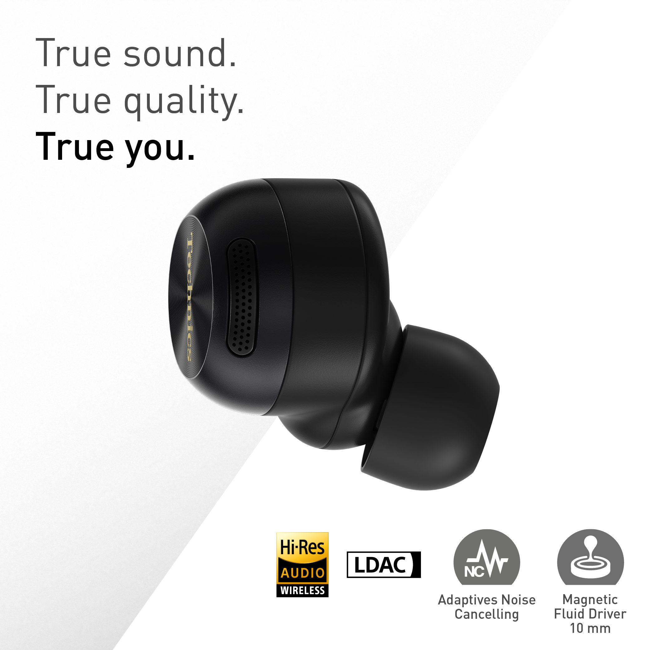 Technics - EAH-AZ100EK - True Wireless Earbuds with Magnetic Fluid Driver - Black thumbnail image