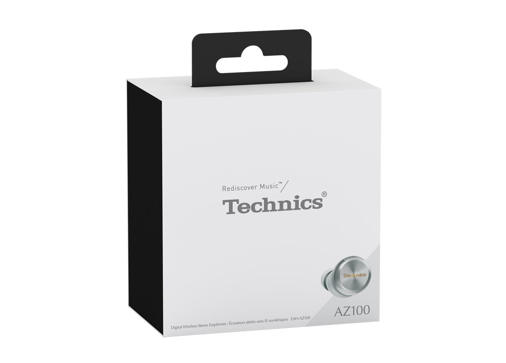 Technics - EAH-AZ100ES - True Wireless Earbuds with Magnetic Fluid Driver - Silver thumbnail image