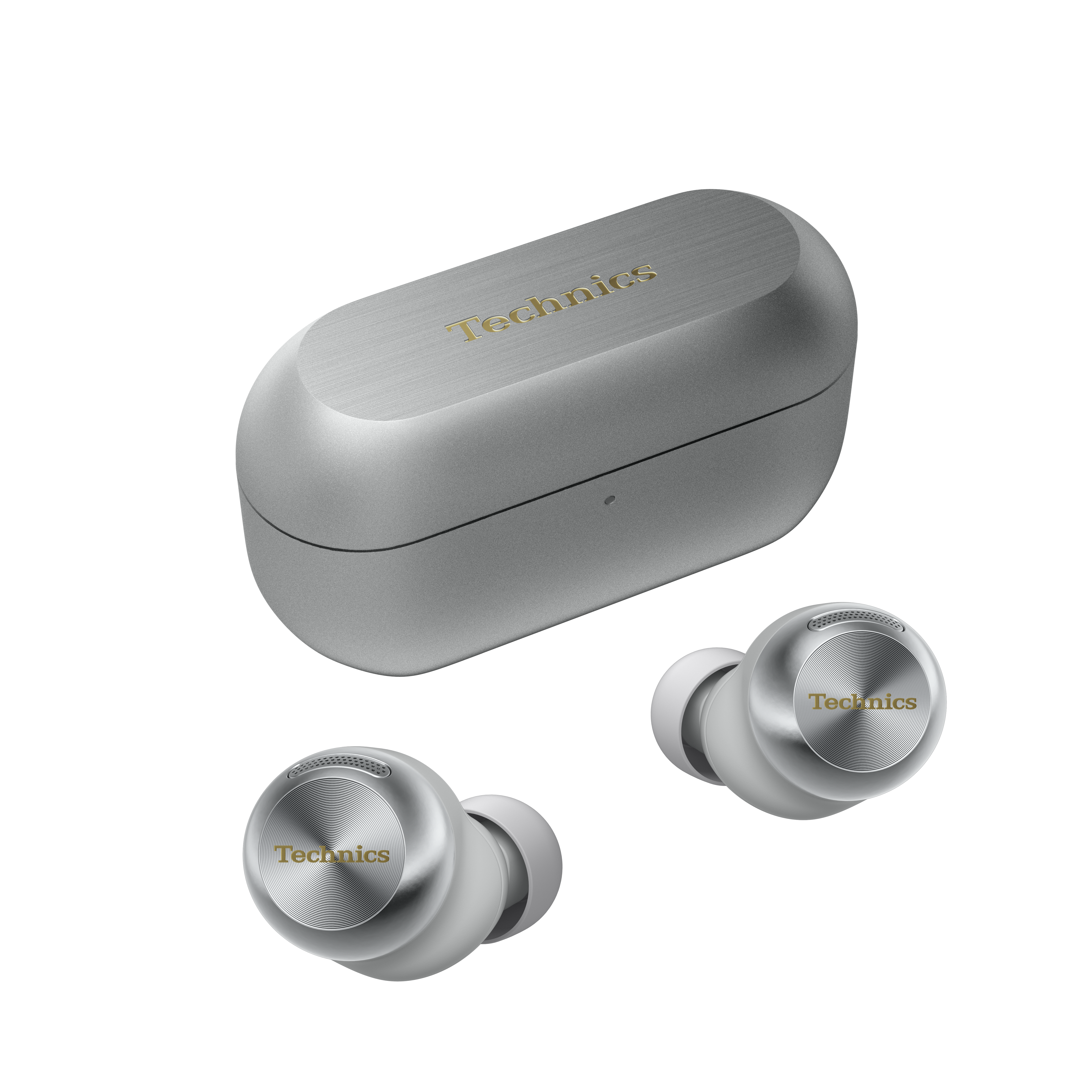 Technics - EAH-AZ100ES - True Wireless Earbuds with Magnetic Fluid Driver - Silver thumbnail image