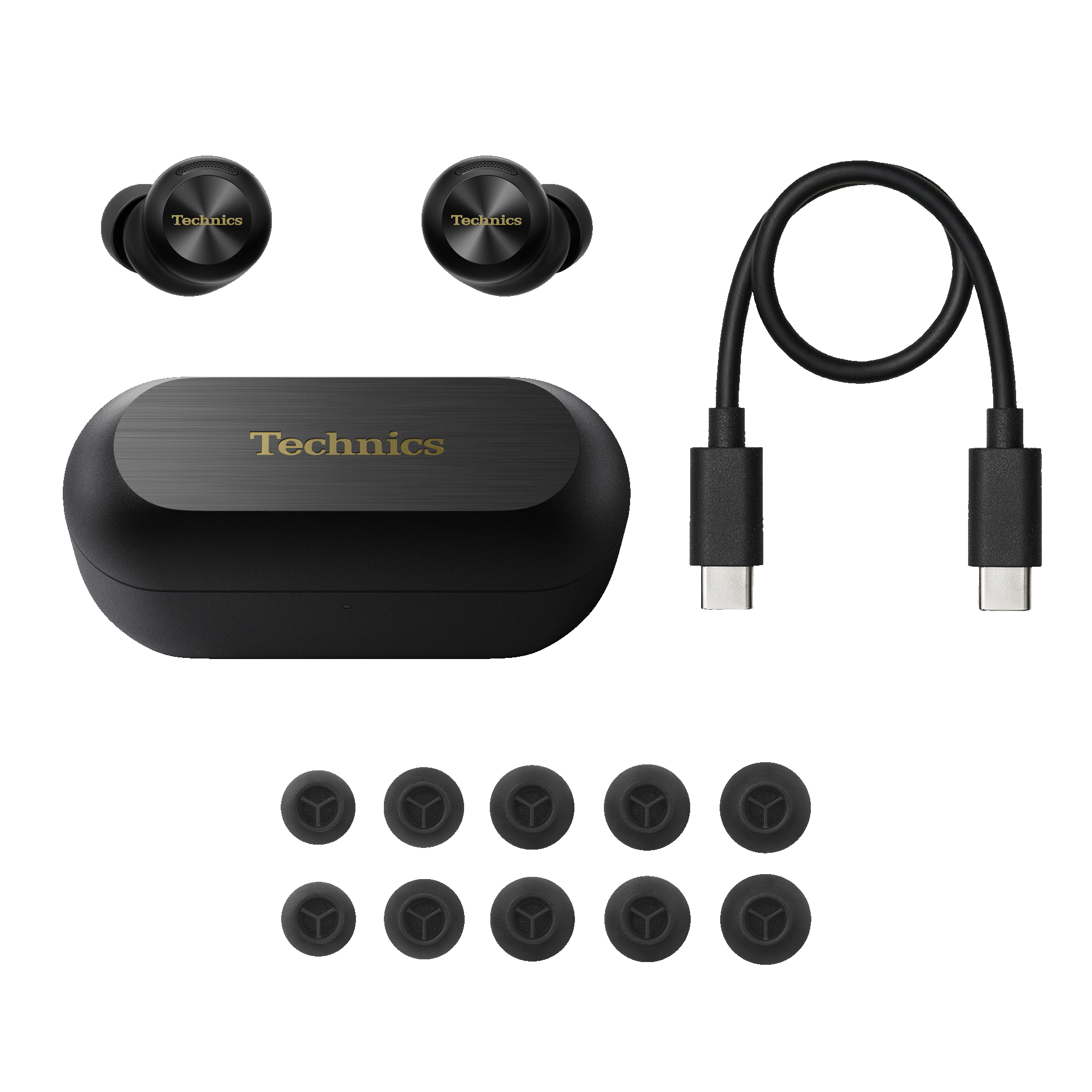 Technics - EAH-AZ100EK - True Wireless Earbuds with Magnetic Fluid Driver - Black thumbnail image
