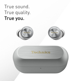 Technics - EAH-AZ100ES - True Wireless Earbuds with Magnetic Fluid Driver - Silver