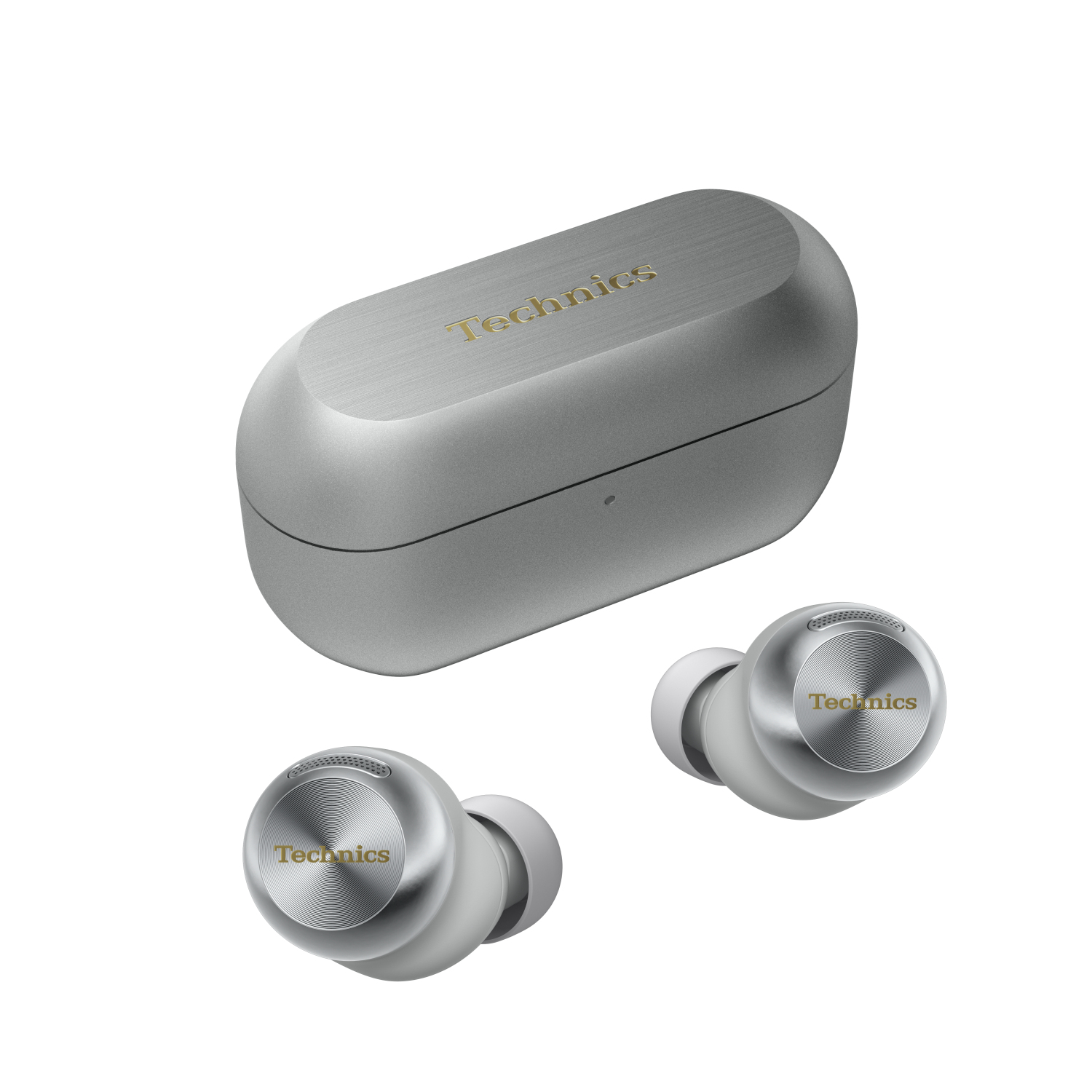 Technics - EAH-AZ100ES - True Wireless Earbuds with Magnetic Fluid Driver - Silver full image