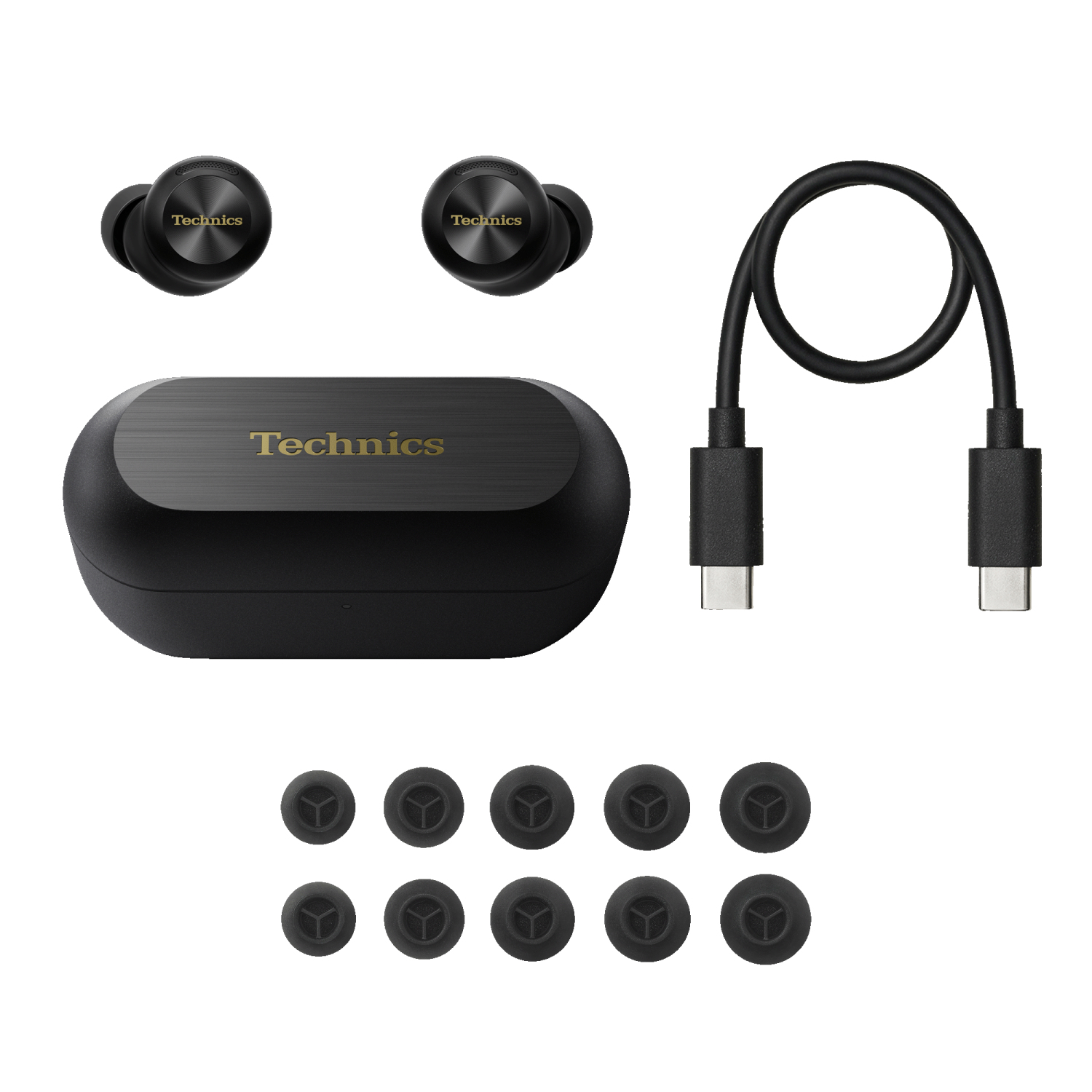 Technics - EAH-AZ100EK - True Wireless Earbuds with Magnetic Fluid Driver - Black full image