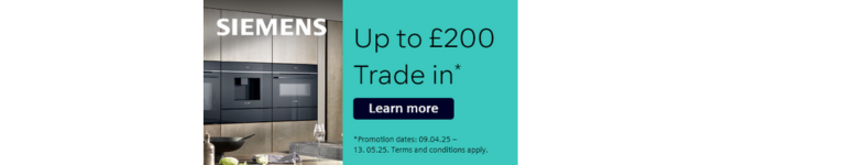 Siemens - Up To £200 Trade In Promotion
