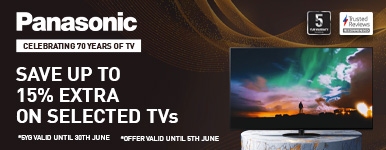 Save up to 15% on selected Panasonic TVs